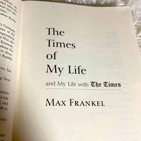THE TIMES OF MY LIFE and MY LIFE with THE TIMES Memoir MAX FRANKEL PB EUC - Picture 4 of 6